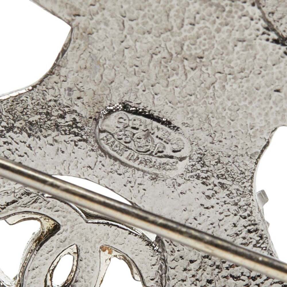 CHANEL Silver Logo Brooch - Picture 3 of 3